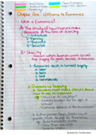 Economics Introduction Week 1