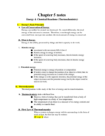 CHM 2046 Week 1 Notes CH 5: Thermochemistry  