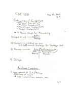 CSC 1010 wk 1 Notes