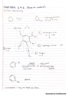 Organic Chemistry Class Notes for Exam #1