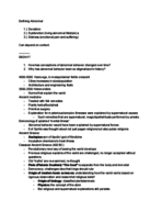 PSYC 360 Abnormal Psychology Week 1 Notes
