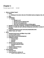 Chapter 1: Injury Care and the Athletic Trainer 