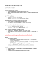 EXAM 2 - Respiratory, Lymphatic, and Immune Systems