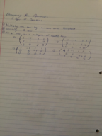 Math 2010 Multi Var (Matrices)