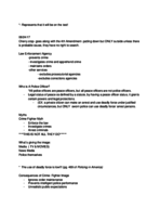 Police In America Chpt. 1 Notes