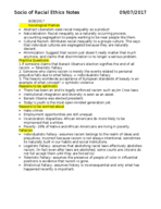 Sociology of Racial and Ethnic Relations Week 1 notes