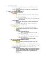 HM 201 Chapter 1 Notes
