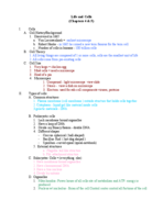 Life and Cells Chapters 4 & 5