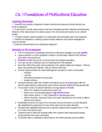 Ch. 1 Foundations of Multicultural Education
