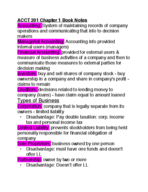 Accounting 201 Chapter 1 Book Notes