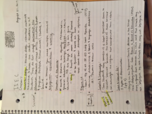 Class Notes Week 2 & 3