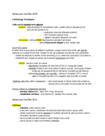 Molecular Cell Bio Week 1