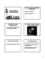 Introduction to Child Development