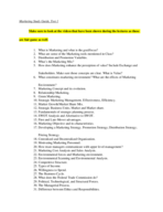 Study Guide for Test 1