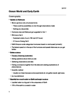 Oceanography - Early Earth and Ocean World