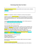 Microbiology notes week 1 