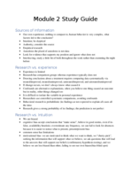 Module 2 Study Guide