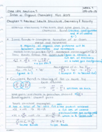 CHM124, Week1