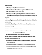 Socio 001A, Week 2 notes
