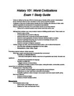 history 101; exam 1 study guide