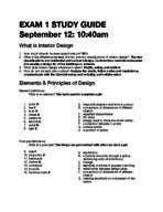 STUDY GUIDE