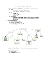 Test 1 Study Guide