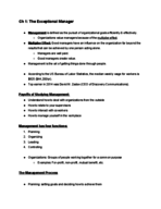 Management Week 2 Notes