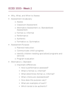Observation and Assessment of Infant and Early Childhood Development - Study Notes