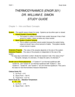 THERMO-Study Guide-Test 1