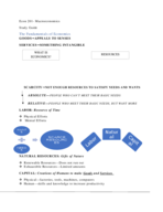 ECON 201- Macroeconomics