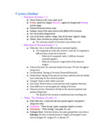 BIO 281 LECTURE 2 NOTES