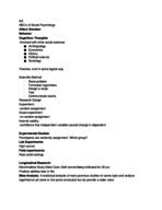 Social Psych 350 Chapter 1&2