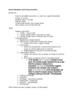 Finance 425 Week 3 Notes