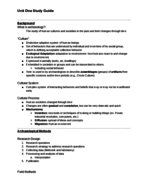 Patterns In Prehistory Exam 1