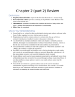 Chapter 2 (part 2) Review