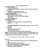Frequency Distribution