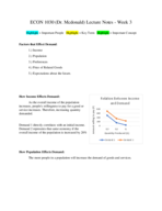 ECON 1030 - Week 3 Notes
