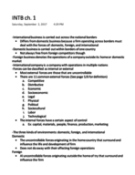 INTB ch. 1 Notes