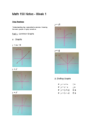 Math 150, Week 1 Notes
