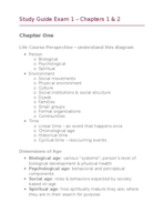 Study Guide Chapters 1 & 2