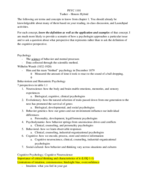 Honors Psych 1101- Chapter 1 study guide