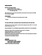 FIN 201 Week 3 Notes