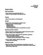 Psych 210; Child Development Ch 1