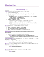 Gen. Chemistry I Notes: Ch. 1