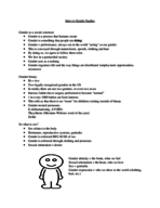 Intro Gender Studies, Week 1