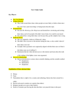 ANTH 215, Study Guide for Test 1