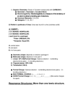 Organic Chemistry Test 1 Review