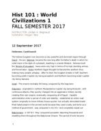 Hist 101, Week 3