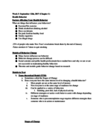 Health 100 Week 3 notes