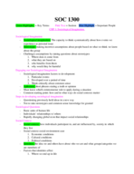 SOC 1300 week 2 notes 